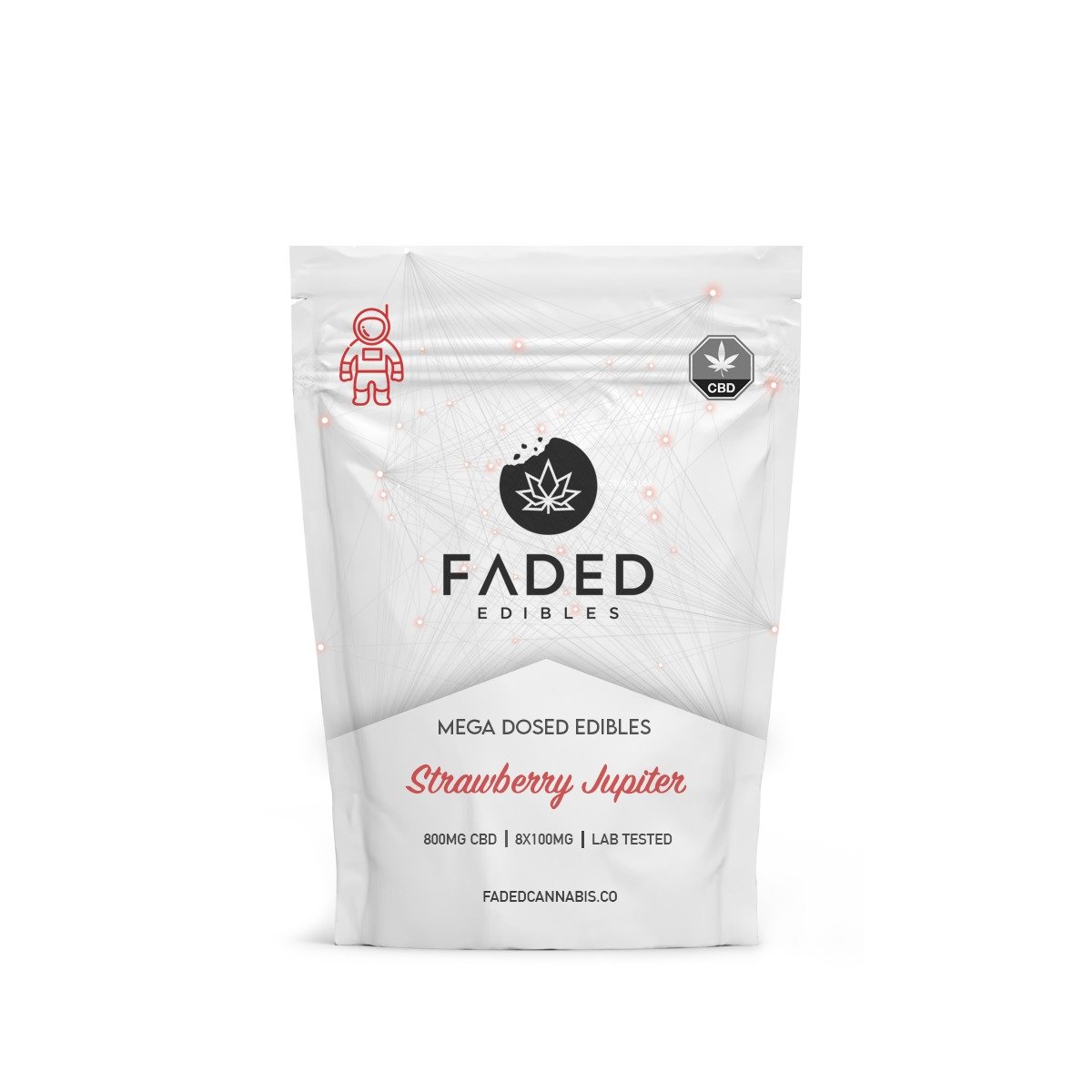 Faded Cannabis Co. CBD Strawberry Jupiter Astronauts
