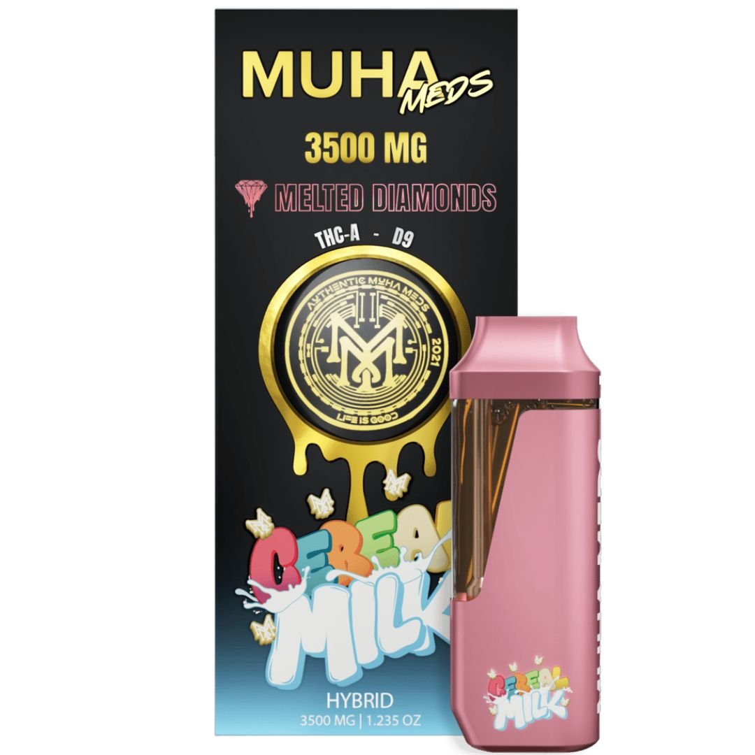 Muha Meds THCa Delta-9 THC Melted Diamonds Disposable Vape 3.5g
