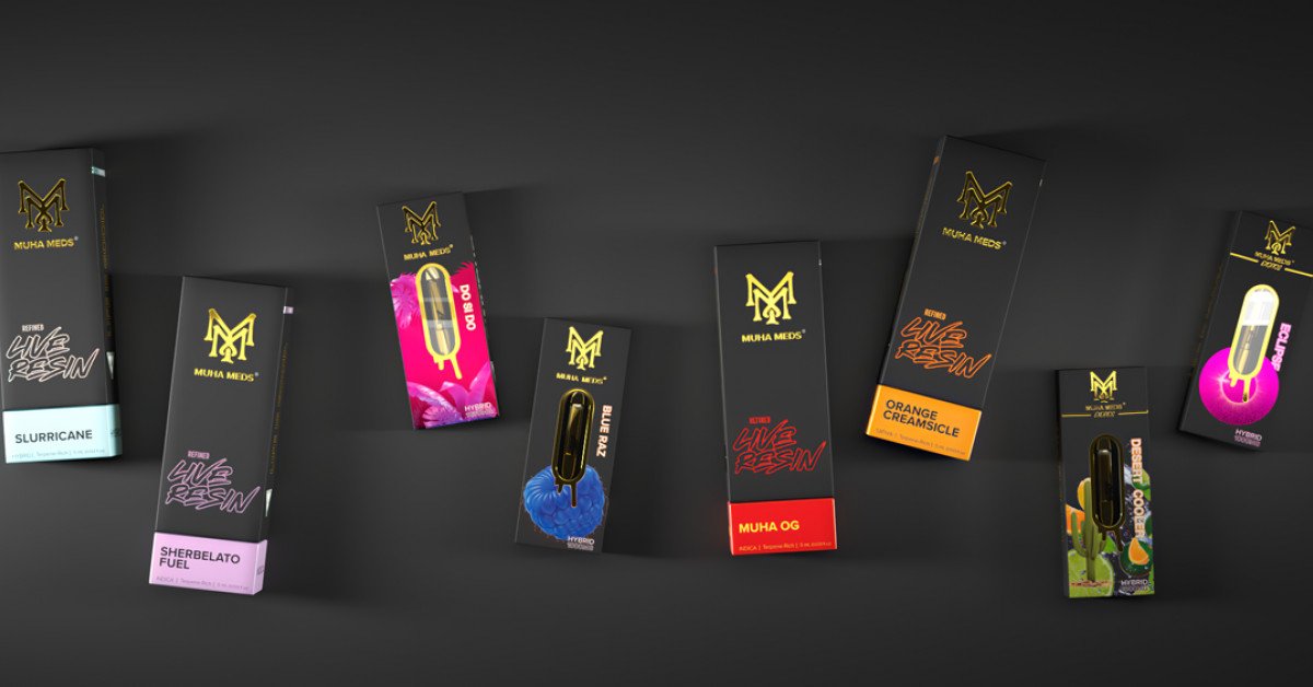 Muha Meds carts, pens, and disposables