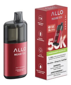Allo Intense Nuud 50K Disposable Vape Device - Pomegranate Guava Ice 20ml