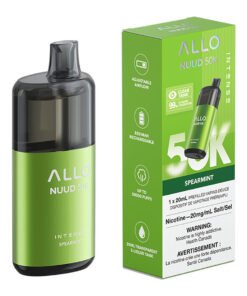 Allo Intense Nuud 50K Disposable Vape Device - Spearmint 20ml