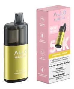 Allo Intense Nuud 50K Disposable Vape Device - Strawnana Dream 20ml