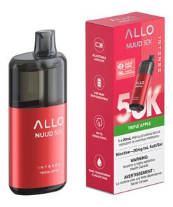 Allo Intense Nuud 50K Disposable Vape Device - Triple Apple 20ml