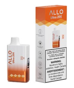 Allo Ultra 25K Disposable Vape Device - Peach 17ml