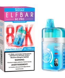 Elf Bar BC Pro 80K Disposable Vape Device - Blueberry Ice 25ml