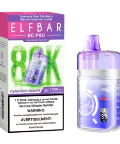 Elf Bar BC Pro 80K Disposable Vape Device - Blueberry Sour Raspberry 25ml