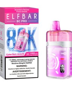 Elf Bar BC Pro 80K Disposable Vape Device - Strawberry Banana 25ml