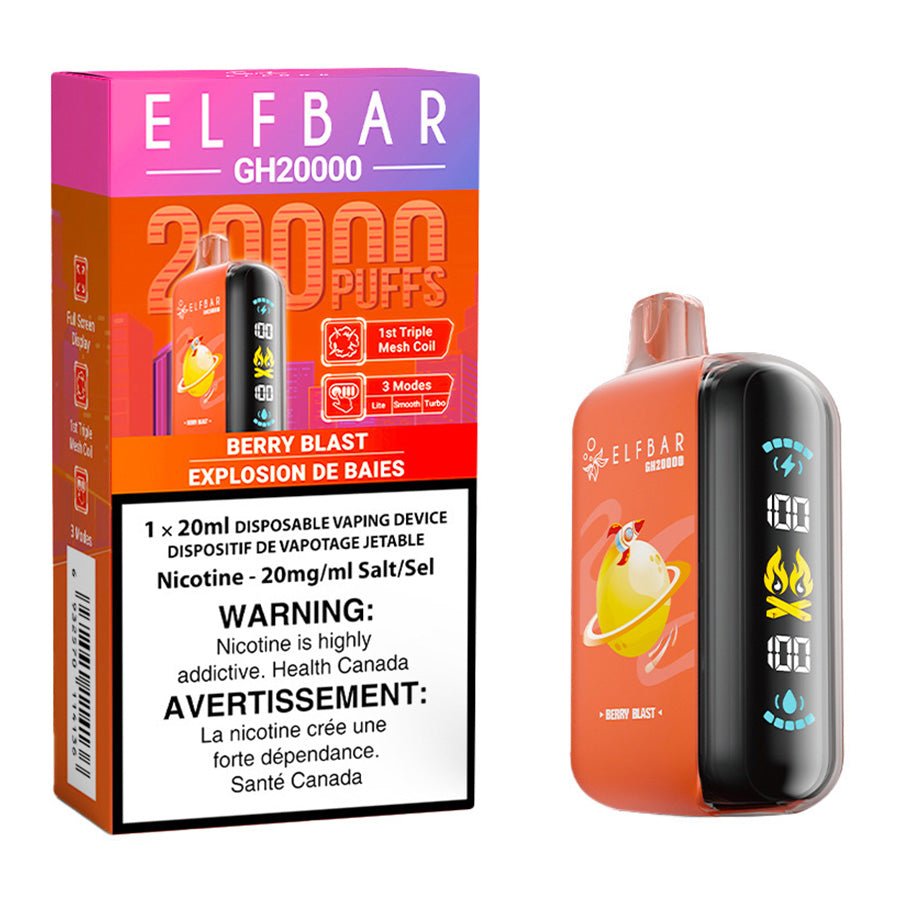 Elf Bar GH20K Disposable Vape Device - Berry Blast 20ml