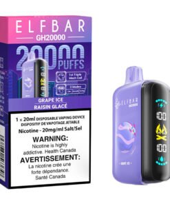 Elf Bar GH20K Disposable Vape Device - Grape Ice 20ml