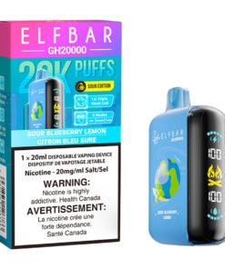 Elf Bar GH20K Disposable Vape Device - Sour Blueberry Lemon 20ml