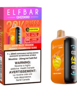 Elf Bar GH20K Disposable Vape Device - Sour Razz Orange 20ml