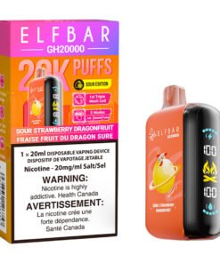 Elf Bar GH20K Disposable Vape Device - Sour Strawberry Dragonfruit 20ml