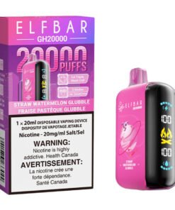 Elf Bar GH20K Disposable Vape Device - Straw Watermelon Glubble 20ml