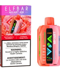 Elf Bar MixArt 40K Disposable Vape Device - Red Raspberry Strawberry 20ml