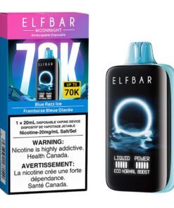 Elf Bar MoonNight 70K Disposable Vape Device - Blue Razz Ice 20ml