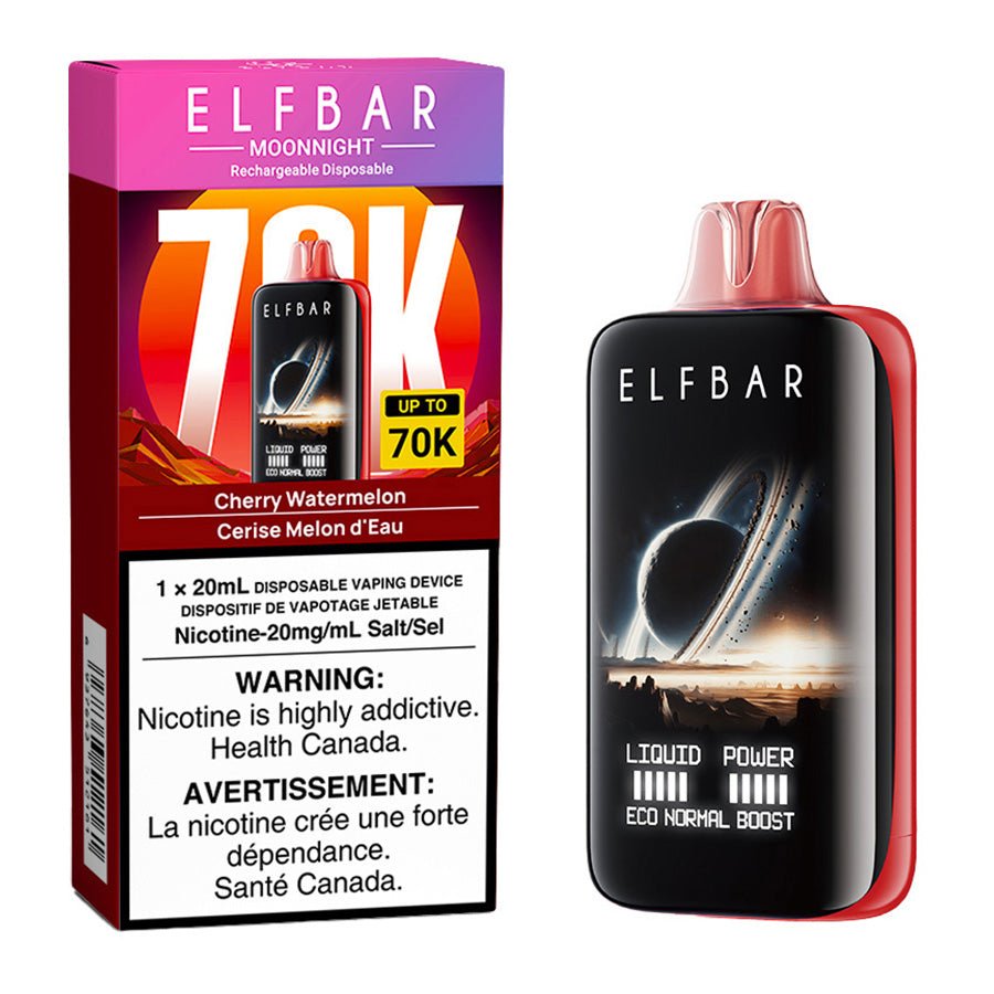 Elf Bar MoonNight 70K Disposable Vape Device - Cherry Watermelon 20ml