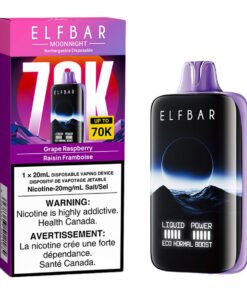 Elf Bar MoonNight 70K Disposable Vape Device - Grape Raspberry 20ml