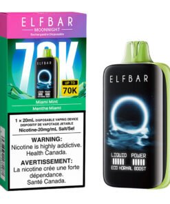 Elf Bar MoonNight 70K Disposable Vape Device - Miami Mint 20ml