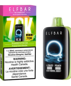 Elf Bar MoonNight 70K Disposable Vape Device - Strawberry Kiwi Ice 20ml