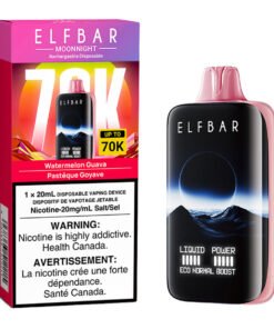 Elf Bar MoonNight 70K Disposable Vape Device - Watermelon Guava 20ml
