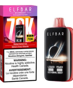Elf Bar MoonNight 70K Disposable Vape Device - Watermelon Ice 20ml