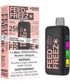 FEED Freez 25K Disposable Vape Device - Frosted Peach Nectar 20ml