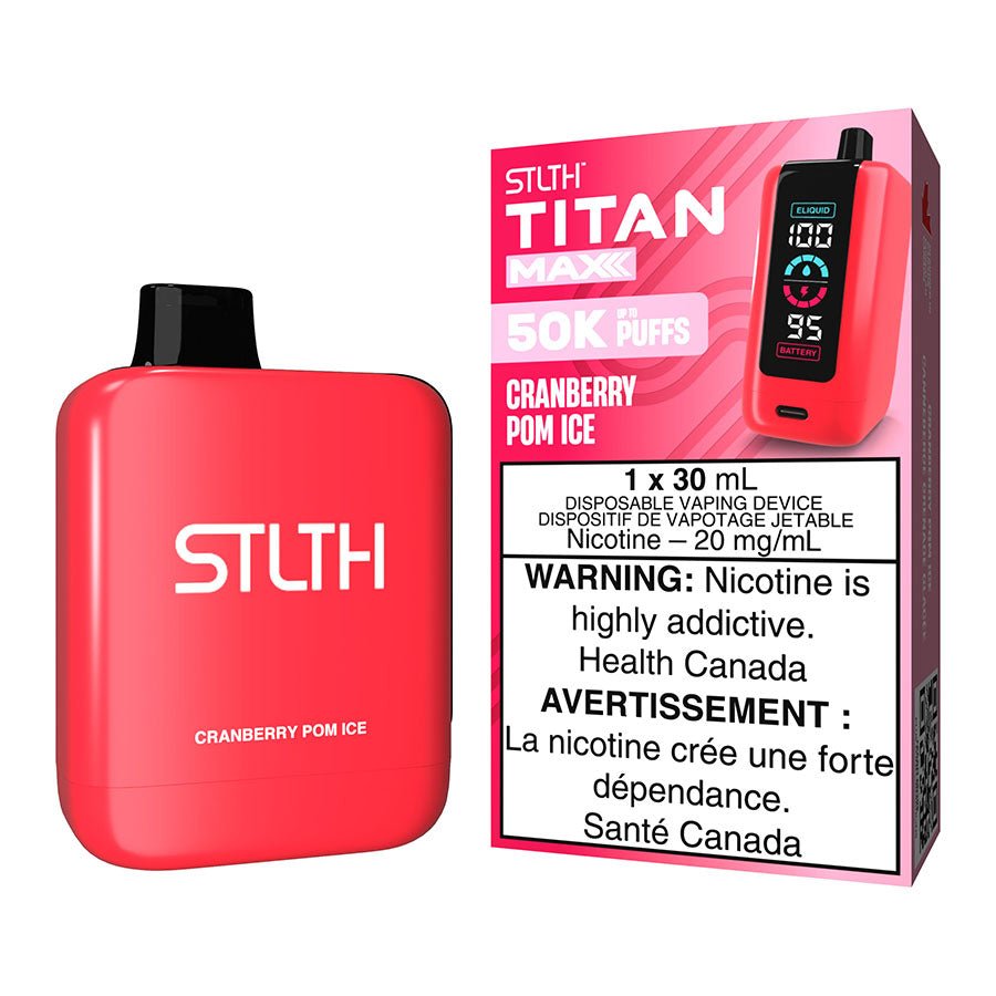 STLTH Titan Max Disposable Vape Device - Cranberry Pom Ice