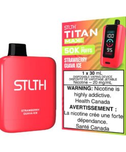 STLTH Titan Max Disposable Vape Device - Strawberry Guava Ice