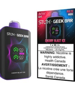 STLTH X Geek Bar Disposable Vape Device - Cherry Blast Ice