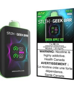 STLTH X Geek Bar Disposable Vape Device - Green Apple Ice