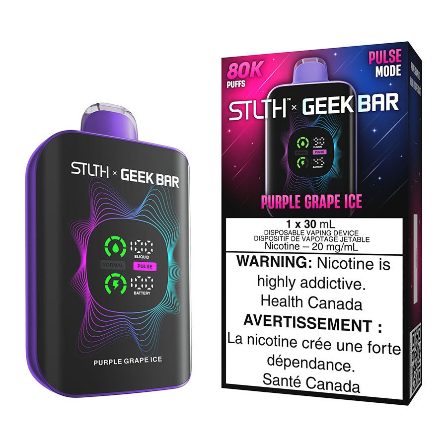 STLTH X Geek Bar Disposable Vape Device - Purple Grape Ice