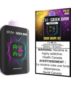 STLTH X Geek Bar Disposable Vape Device - Sour Grape Ice 30ml