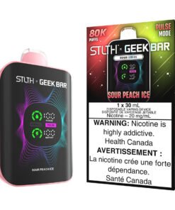 STLTH X Geek Bar Disposable Vape Device - Sour Peach Ice 30ml