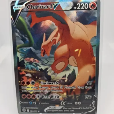Charizard V (Il·lustració completa alternativa) 154/172 Swsh09: Hologràfic d'estrelles brillants